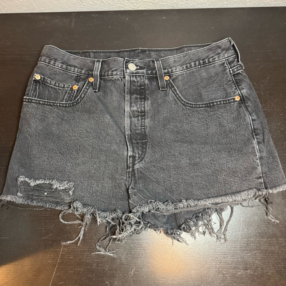 Levi's Black Jean Shorts for Women